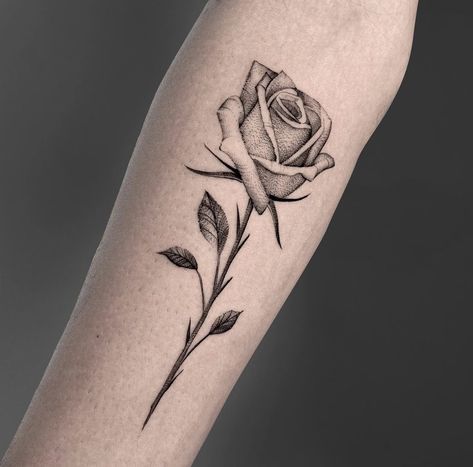 Edgy Rose Tattoo, Japanese Rose Tattoo, April Tattoos, Rose Neck Tattoo, Geometric Rose Tattoo, Rose Reference, Animal Sleeve Tattoo, Rose Stencil, Dibujos Tattoo