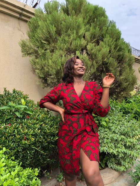 Wrap Ankara Dress Styles, Kitenge Wrap Dress, Wrap Dress Ankara Styles, Pinafore Wrap Dress, African Wrap Dress, Short Ankara Wrap Dress, Ankara Wrap Dress Styles, Wrap Dress Ankara, Wrap Up Dress