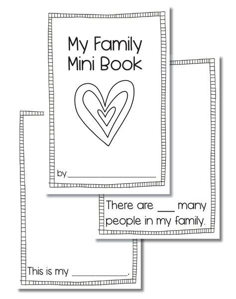 My Family Unit Preschool, About My Family Project, The Family Book Activities, My Family Books For Preschool, My Relatives Preschool, Family Projects For Kindergarten, Family Day Preschool, The First Family Bible Craft, Preschool Books About Family