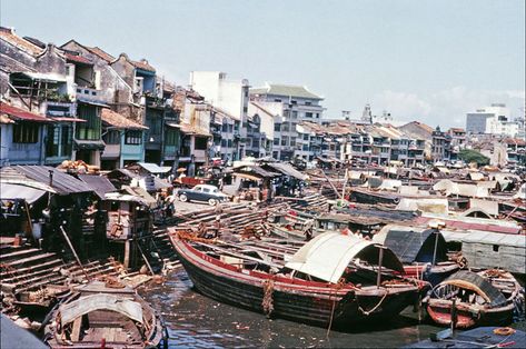 History Of Singapore, Singapore River, Singapore Photos, Village Life, Old Photos, Vintage Photos, Landscape Photography, Singapore, Old Things