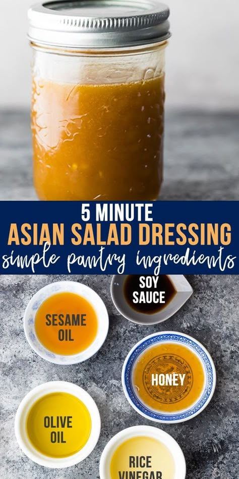 Asian Sesame Dressing, Healthy Dressing Recipes, Asian Salad Dressing, Soba Noodle Salad, Salad Spinach, Asian Dressing, Salad Dressing Recipes Healthy, Soba Noodle, Resep Salad