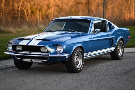 1968 Ford Mustang Shelby GT500 (Acapulco Blue, 428ci V8, 4-speed) Shelby Mustang Gt500, Blue Mustang, 1968 Mustang, Mustang Gt500, Ford Mustang Car, Aesthetic Cool, Ford Mustang Shelby Gt500, Pimped Out Cars, Shelby Gt