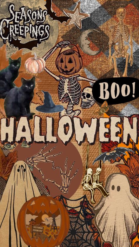 halloween wallpaper #spooky Y2k Halloween Wallpaper, Aesthetic Halloween Pfp, Halloween Wallpaper Spooky, Halloween Y2k, Halloween Sounds, Y2k Halloween, Spooky Background, Halloween Collage, Autumn Phone Wallpaper