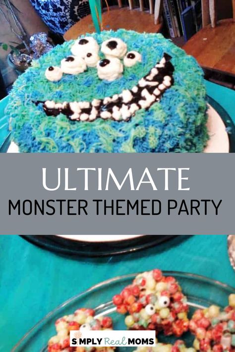 Check out all these ideas and recipes we used to celebrate our Monster Themed Party and plan your own Ultimate Monster Themed Party for a birthday or Halloween this year! Monster Themed Food, Monster Theme Birthday Party, Monster Mash Party, Monster Birthday Party, Party Food Themes, Monster Birthday Parties, Monster Cake, Monster Theme, Monster Birthday