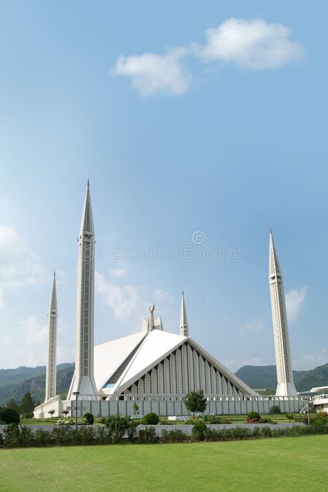 Mosque. Muslima€?s Worship Place. Shah Faisal Mosque in Islamabad City of Pakist , #AD, #Worship, #Place, #Mosque, #Muslim, #Shah #ad Mosque Pictures, Shah Faisal Mosque, Jama Masjid Delhi, Modern Mosque, Faisal Mosque, Pakistan Tourism, Sultan Qaboos Grand Mosque, History Of Pakistan, Places Of Worship