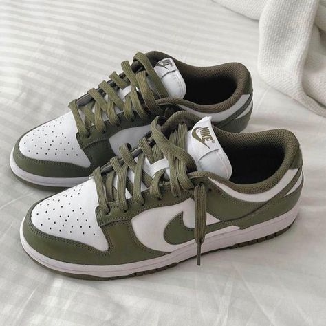 Nike Dunk Low, Dunk Low, Nike Dunk, Nike, Sneakers, Green, White