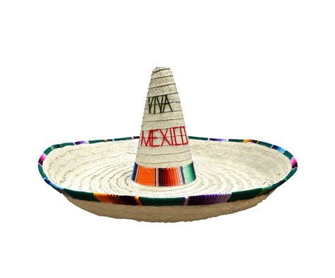 "Complete your look this season with the Handmade 27 inch Jumbo Natural Palm \"Viva Mexico\" Sombrero. Authentically made in Mexico with natural straw. This fun hat features a colorful serape on the brim and the base of the crown and \"Viva Mexico\" on the front. This sombrero measures approximately 27 inches in diameter, 15 inches tall with a brim of about 11 inches wide. The interior of the hat measures approximately 57cm - 58 cm. Great for Men, Women, and Teens! Perfect for Traditional Celebr Fun Hat, Funky Hats, Festival Costume, Mexican Hat, Canton Ohio, Festival Costumes, Celebrate Life, Halloween Festival, Party Hat