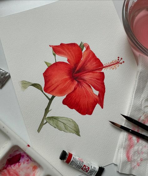 Had an amazing time painting this hibiscus for the 3 day challenge. I was amused by the enthusiasm and dedication everyone brought each day and I had a great time sharing my knowledge and experience with you all. If in case some of you missed it, don’t worry I will be doing this again, hopefully soon! 🌺 . . Paper- @winsorandnewton 100% cotton CP Brushes- @silverbrushltd and @brustro_official Paints- @sennelier1887 @danielsmithartistsmaterials [hibiscus, Watercolor, floralart, floralillus... 3 Day Challenge, Flowers To Paint, Hibiscus Watercolor, Time Painting, Sharing Time, In My Opinion, Hibiscus Flowers, My Opinions, 3 Things