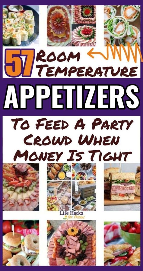 Room Temperature Appetizers, Inexpensive Appetizers, Cold Party Appetizers, Cheap Party Food, Fingerfood Party Appetizers, Cheap Appetizers, Party Crowd, Party Snacks Easy, No Cook Appetizers