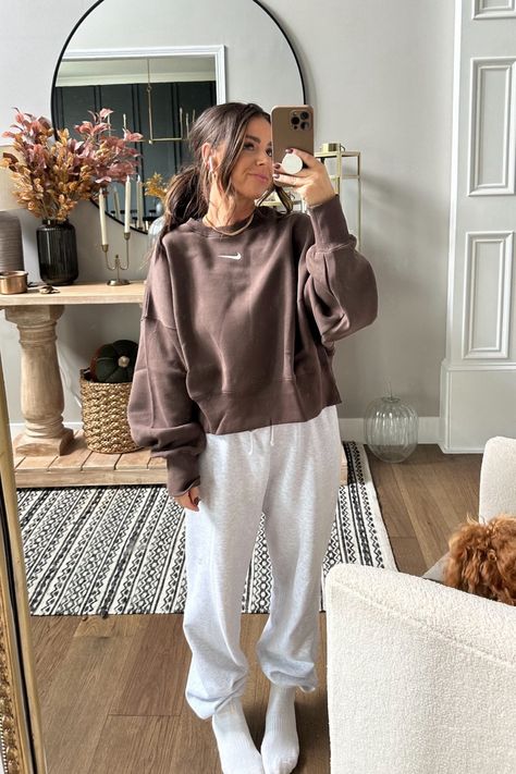 Oversized Crewneck Sweatshirt in … curated on LTK Sweater And Sweatpants Outfits, Sweat Set Outfit, Oversized Crewneck Outfit, Crewneck Outfits, Sweat Set Outfits, Sweatpants And Sweatshirt, Oversized Sweatshirt Outfit, Cozy Sweatpants Outfits, Crewneck Outfit