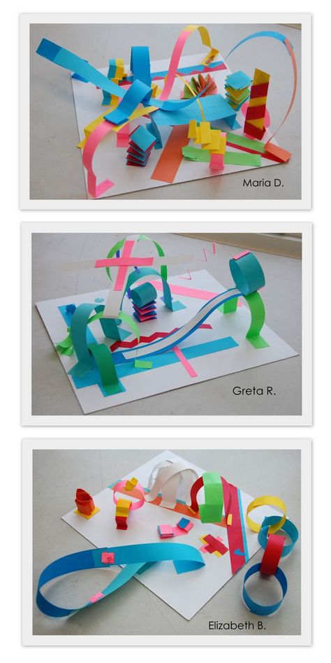 Hope Artwork, Paper Art Sculpture, Hope Art, Paper Sculptures, Abstract Paper, Elementary Art Projects, Kindergarten Art, Middle School Art, The Masters