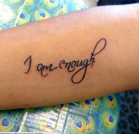 14 Breakup Tattoo Ideas to Mark A New Beginning – SheKnows I Am Enough Quotes Tattoo With Butterfly, Breakup Tattoo Ideas, Powerful Tattoos For Women Strength, Breakup Tattoo, Recovery Tattoos, Divorce Tattoo, Enough Tattoo, Tattoo Thoughts, Tattoos Infinity