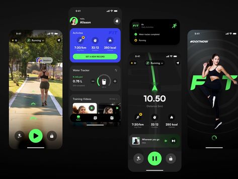 FIT - Activity tracker mobile app by Ugur ANLAK on Dribbble