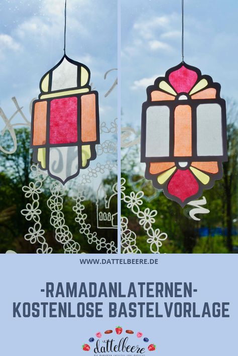 Du suchst eine Bastelidee für den Ramadan, die sich gleichermaßen als Dekoration verwenden lässt. Außerdem soll es eine Idee oder DIY sein, dass Du mit Kindern basteln kannst? Wie wäre es mit diesen wunderschönen Ramadanlaternen aus Transparentpapier? Die kostenlosen Bastelvorlagen findest Du auf meinem Blog. Schau doch gerne vorbei und hole Dir noch viel mehr Inspiration für den Ramadan. Ramadan Diy, Decoraciones Ramadan, Tupac Wallpaper, Ramadan Kids, Ramadan Kareem Decoration, Eid Crafts, Safari Decorations, Ramadan Decoration, Ramadan Crafts