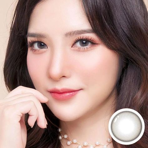 Softlens Eye, Natural Contact Lenses, Eyes Game, Eye Natural, Grey Contacts, Coloured Contact Lenses, Touch Of Gray, Gray Eyes, Contact Lenses Colored