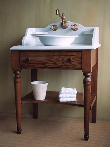 Herbeau Bonne Maman - 5830 :: Bath Console from Home & Stone Primitive Bathrooms, Towel Racks, Guest Bathrooms, Chic Bathrooms, Trendy Bathroom, Large Bathrooms, Vintage Bathroom, Small Bathroom Decor, Bathroom Cabinets