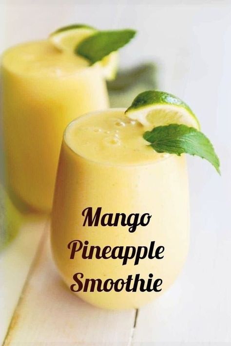 This luscious Mango Pineapple smoothie is the perfect way to start your day off on the right foot! Pump up your morning routine with our nutritious smoothie that's packed with vitamins and minerals, and tastes like an exotic island getaway. Sunshine Smoothie Recipe, Pineapple Mango Smoothie, Tropical Smoothies, Homemade Fruit Popsicles, Pineapple Smoothie Recipes, Mango Pineapple Smoothie, Kid Approved Meals, Hot Lunch, Mango Pineapple