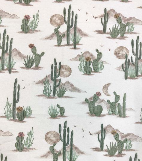 Adorable Desert Cactus Nursery Flannel Fabric for Your Little One's ComfortBring a touch of the desert to your baby's nursery with this charming Desert Cactus on Cream Nursery Flannel Fabric The soft and comfy flannel fabric is perfect for creating blankets, bibs, burp cloths, apparel accessories, and nursery decor accents that will keep your little one warm and comfortable The cute cactus print on a cream background adds a playful and stylish touch to any projectProduct DetailsWidth: 41 inchesContent: 100% CottonCare: Machine Wash Normal Cold, Nonchlorine Bleach, Tumble Dry Low, Cool Iron Cow And Cactus Nursery, Cream Nursery, Cactus Nursery, Cow Nursery, Cactus Fabric, Cute Cactus, Nursery Decor Boy, Baby Fabric, Desert Cactus