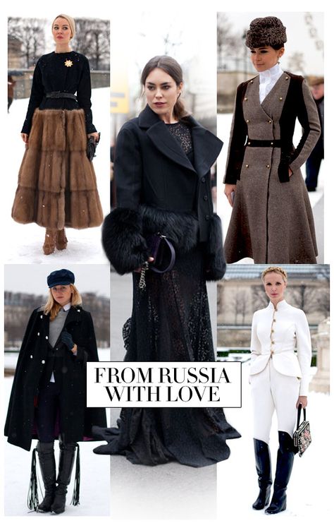 BAZAAR Boards: From Russia with Love Russia Winter, Russia Fashion, Russian Clothing, Cl Fashion, From Russia With Love, Russian Winter, Estilo Grunge, Snow Fashion, Fashion Articles