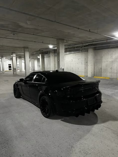 All Black Dodge Charger, Black Charger Car, Black Dodge Charger Hellcat, Murdered Out Cars, All Black Cars, Hell Cat Charger, Black Hellcat, Hellcat Black, Black Dodge Charger