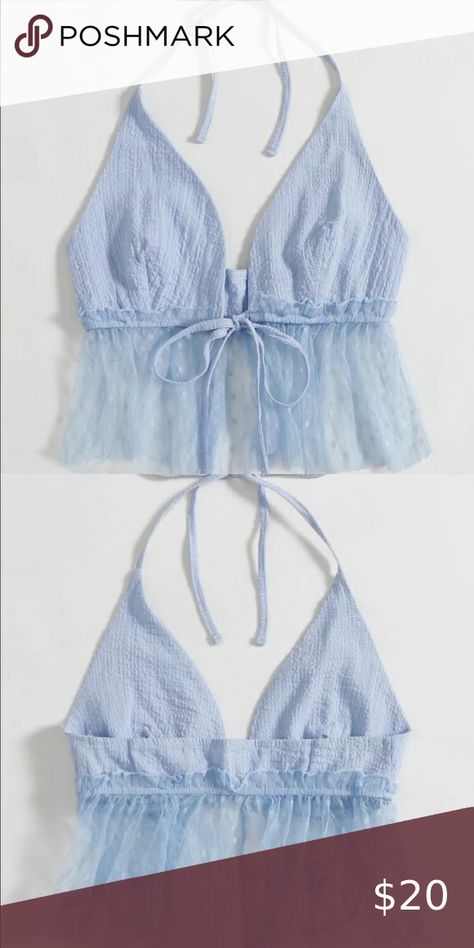 Top Ideas For Women Diy, Tops To Sew For Women, Backless Top Sewing Pattern, How To Sew A Halter Top, Sew Top Pattern, Tie Front Top Sewing Pattern, Diy Going Out Tops, Sewing Patterns Tops Women, Diy Halter Top Pattern