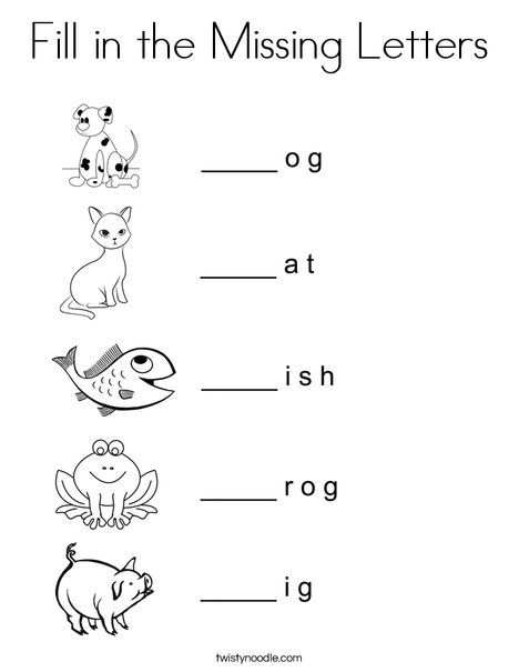 Fill in the Missing Letters Coloring Page - Twisty Noodle Beginning Letter Worksheet, Missing Letters Worksheet, Fill In, Letter Worksheets Kindergarten, Kertas Kerja Prasekolah, Missing Letters, Kindergarten Phonics Worksheets, English Worksheets For Kindergarten, Alphabet Worksheets Kindergarten