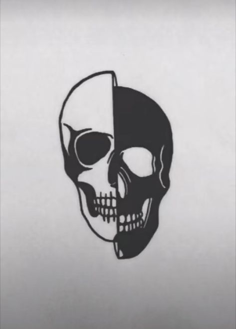 Minimal tattoo ideas Easy Skull Drawings, Skull Drawings, Minimal Tattoo Ideas, Skeleton Tattoo, Tattoo Minimal, Skeleton Tattoos, Skulls Drawing, Drawing Templates, Dream Tattoos