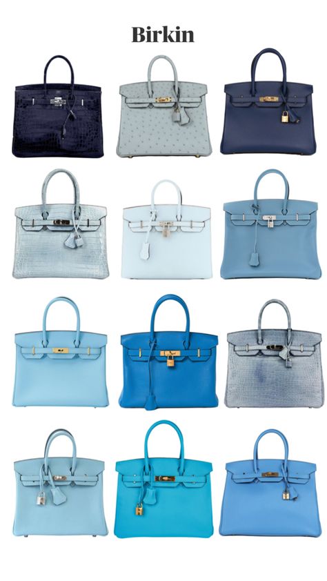 Blue Birkin 🩵✨ Blue Birkin Bag Outfit, Birkin Colors, Birkin Bag Collection, Blue Birkin Bag, Birkin Bag Aesthetic, Hermes Birkin Blue, Birkin Blue, Blue Birkin, Birken Bag