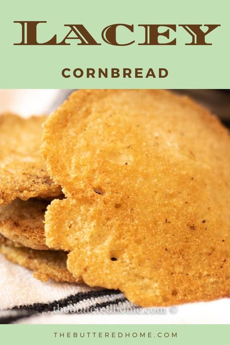 Lacey Cornbread, Crispy Cornbread, Traditional Cornbread Recipe, Southern Sausage Gravy, Bacon Cornbread, Fried Cornbread, Hot Water Cornbread, Cornbread Salad, Sweet Potato Casserole Easy