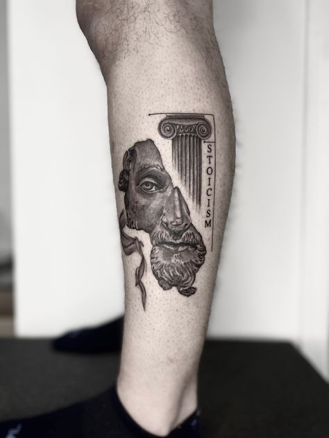 stoicism philosophy Stoicism Tattoo, Marcus Aurelius Tattoo, Stoic Tattoo, Stoicism Philosophy, Square Tattoo, 10k Followers, Marcus Aurelius, Philosophy, Tattoo Ideas