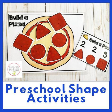 Shapes Preschool Activities, Pizza Preschool, Shapes For Preschool, Shape Pizza, Preschool Food, Me Preschool Theme, Shape Activities, Shape Activities Preschool, Pizza Shapes