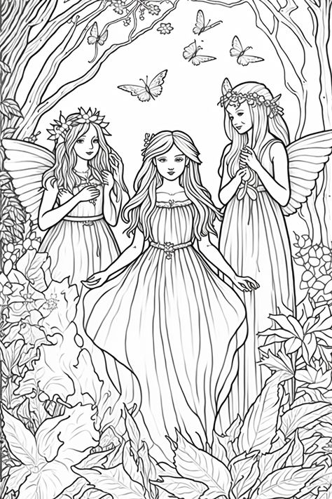 #coloringbook #coloringbookforadults #coloringbookforme #coloringbooksforadults #coloringbookaddicts #coloringbookantistress Forest Coloring Pages, Free Fairy Coloring Pages For Grown Ups, Fantasy Fairy Homes Coloring Book, Forest Coloring Book, Fairy Coloring Book, The Enchanted Forest Coloring Book, Coloring Book Amazon Fairy, Witch Coloring Pages, Beauties In Fairyland Coloring Book