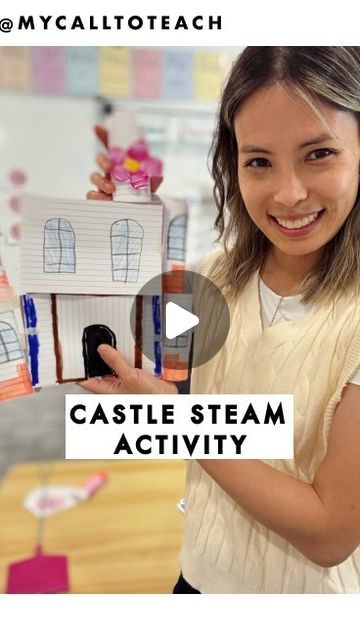 Margaret | 🇨🇦 Elementary Teacher on Instagram: "Easy STEAM Challenge for teambuilding!  All you need is: ✅ Index cards ✅ Scissors ✅ Tape  Instructions 1️⃣ Divide class into groups 2️⃣ Each group gets 30-40 cards, tape, scissors 3️⃣ Build a castle  💫 Optional: Google “index card castle” and show pictures for inspiration.  Then see what your students create 🪄   🤔 Will you try this? • • • #steamactivity #stemactivity #homeschooling #playandlearn #steamforkids #middleschoolteacher #teacherideas #indexcardcastles #ontarioteacher #classroomcommunity" Build A Castle, Homeschool Stem, Steam Challenges, Steam Activities, Index Card, Stem Challenges, Middle School Teachers, Stem Projects, Classroom Community