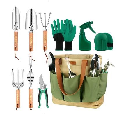 Cafe Plants, Plant Studio, Gardening Tool Kit, Garden Tool Organization, Gardening Gifts, Elegant Garden, Storage Tote, Hand Tool Set, Garden Tool Set