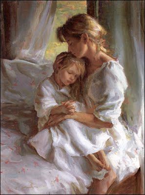 Sweet mother/daughter picture Daniel Gerhartz, Mother Art, Fotografi Vintage, Painted Ladies, Tableau Art, Lukisan Cat Air, Woman Painting, Mother And Child, Mothers Love