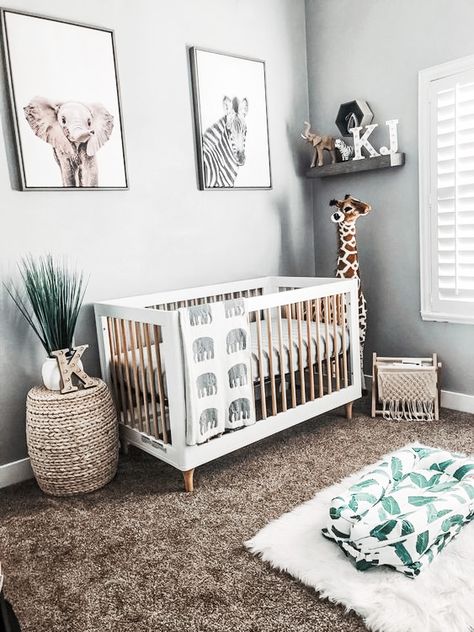 Go Wild Over These Safari Nursery Ideas - DIY Darlin' Baby Boy Nursery Room Design, Baby Room Boy, Baby Safari Nursery, Boho Safari, Baby Nursery Inspiration, Baby Room Themes, Baby Room Neutral, Baby Boy Room Decor, Nursery Room Design