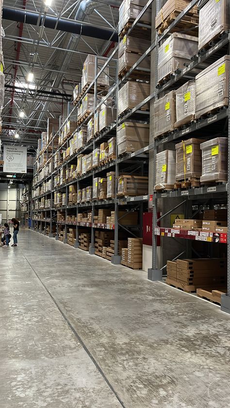 Ikea Inside Store, Warehouse Asthetic, Business Warehouse Aesthetic, Ikea Aesthetic Store, Packaging Warehouse, Ikea Warehouse, Warehouse Aesthetic, Ikea Inside, Ikea Aesthetic