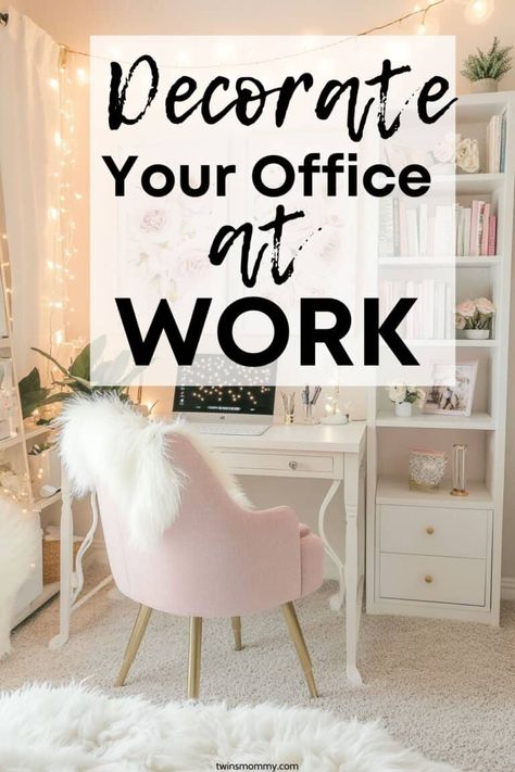 How To Make Your Work Office Feel Like Home, Office Decor Gray Walls, Small Work Office Ideas Professional, Home Office With Lots Of Storage, She Office Ideas, Container Store Office Ideas, Coffee Table In Office, Small Home Office Decorating Ideas, Cozy Office Decor At Work