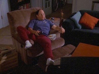 tv seinfeld lazy sunday george costanza GIF Lazy Gif, Funny Sunday Memes, Sunday Gif, Sunday Humor, Bad Dad Jokes, George Costanza, Cool Couches, Lazy People, Ernest Hemingway