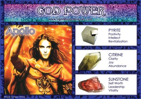 God Power: Apollo! Apollo Crystals, Goddess Crystals, Goddess Power, God Power, God Apollo, Greek Mythology Gods, Spiritual Images, Roman Gods, Magick Book