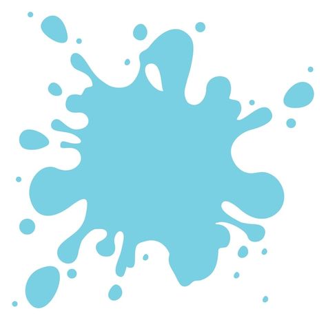 Bluey Cricut, Blue Paint Splash, Water Splash Vector, Paint Blob, Splash Vector, Paint Splatter Art, Water Vector, Paint Blue, Paint Vector