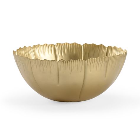 Decorative Metal Bowl in the Shape of a Poppy, Finished in Matte Brass. For Decorative Use Only. - Gold Poppy Bowl - Vase Material: Aluminum - Metal Type: Aluminum - Mounting Dimension: 4 In. Width x 4 In. Depth Chelsea House - 384831 | Chelsea House 384831 Poppy Bowl in Gold, Contemporary & Modern | Bellacor Aluminum Vase, House Lighting Fixtures, Luxury Dinnerware, Metal Bowl, Chelsea House, Decorative Bowl, Decorative Metal, Fine Linens, Plates And Bowls