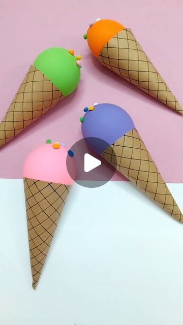 Itsy Bitsy Artsy I Art & Craft I Creative DIY on Instagram: "DIY Balloon ice-creams 🍦🎈✂️- kids fun Craft. An easy DIY project for kids with fun and play. Have great time with your children making these DIY ice-creams.  . . . . 📌Follow me for more: ➡️ @itsy_bitsy_23 ➡️ @itsy_bitsy_23 ➡️ @itsy_bitsy_23 . . . . #DIY #balloondiy #ArtAndCraft #CreativeFun #CraftingIdeas #KidsCrafts #balloonicecream #ballooncraft #recyclingideas #CraftingInspiration #funcraft #CreativeKids #funcraftforkids #ParentChildHandmade #kindergartenactivities #DIYProject #CraftyFun #kindergartenartsandcrafts #kindergartenteacher #FamilyCrafts #kidstoys #easycrafts #creativecraft #parentchildhandicraft #craftykids #kidsactivities #balloons #creativedecor #craftygifts" Kids Handicraft, Diy Ice Cream, Balloon Crafts, Diy Projects For Kids, Crafty Kids, Crafty Gifts, Family Crafts, Balloon Diy, Fun Crafts For Kids