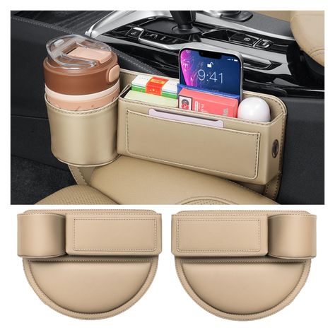 Women Car Accessories, Car Decorations Interior Aesthetic, Leather Cup Holder, Car Necessities, Clean Car Mats, Car Cell Phone Holder, Gap Bag, Car Aesthetics, Phone Holder For Car