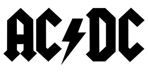 Meaning AC/DC logo and symbol | history and evolution Acdc Tattoo, Ac Dc Logo, Band Logo Design, Acdc Logo, Dc Logo, Rock Band Logos, Band Patches, Pochette Album, Goth Home Decor