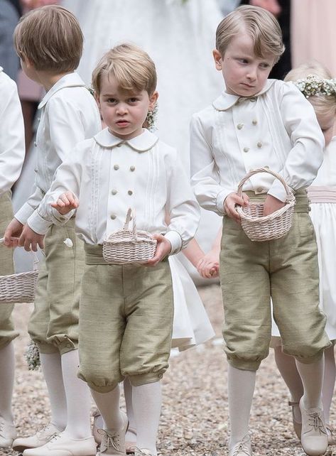 Vintage Ring Bearer Outfit, Traditional Ring Bearer Outfit, Page Boys Wedding Outfits, Page Boy Outfits, Baby Boy Wedding Outfit, Prince George And Princess Charlotte, Page Boys, Wedding Outfit For Boys, James Matthews