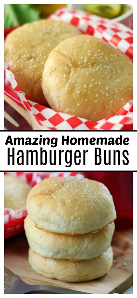 Hamburger Buns Recipe, Homemade Burger Buns, Hamburger Bun Recipe, Panini Hamburger, Homemade Hamburger Buns, Homemade Buns, Homemade Hamburger, Buns Recipe, Homemade Hamburgers