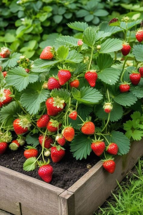 Discover the ultimate guide on how to grow strawberries in a raised bed. Whether you're a beginner or experienced gardener, follow our step-by-step tips for nurturing juicy, homegrown strawberries right in your backyard. From selecting the best variety to proper spacing and optimal soil conditions, we cover everything you need to know for a bountiful harvest. Learn about pest control, watering techniques, and harvesting methods to ensure your strawberry plants thrive all season long. Strawberry Tree Plant, How To Overwinter Strawberry Plants, Wintering Strawberry Plants, How To Winterize Strawberry Plants, Strawberry Growing Ideas Planters, Easy Fruits To Grow In Garden, Raised Bed Strawberries, Best Plants For Raised Garden Beds, Planting Strawberries Raised Beds