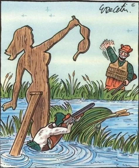 Bizarro Comic, Hunting Humor, Funny Cartoon Pictures, Duck Hunter, Duck Hunting, E Card, Cartoon Pics, Funny Cartoons, Funny Cartoon