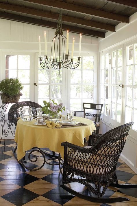 Gothic and Chestnut Sunroom.  #sunlight #sunroom #veranda #sittingroom #solarium Wood Plank Ceiling, Plank Ceiling, Enclosed Porches, Rustic Porch, Sunroom Designs, Cottage Renovation, Wooden Ceilings, Grey Flooring, Wood Ceilings